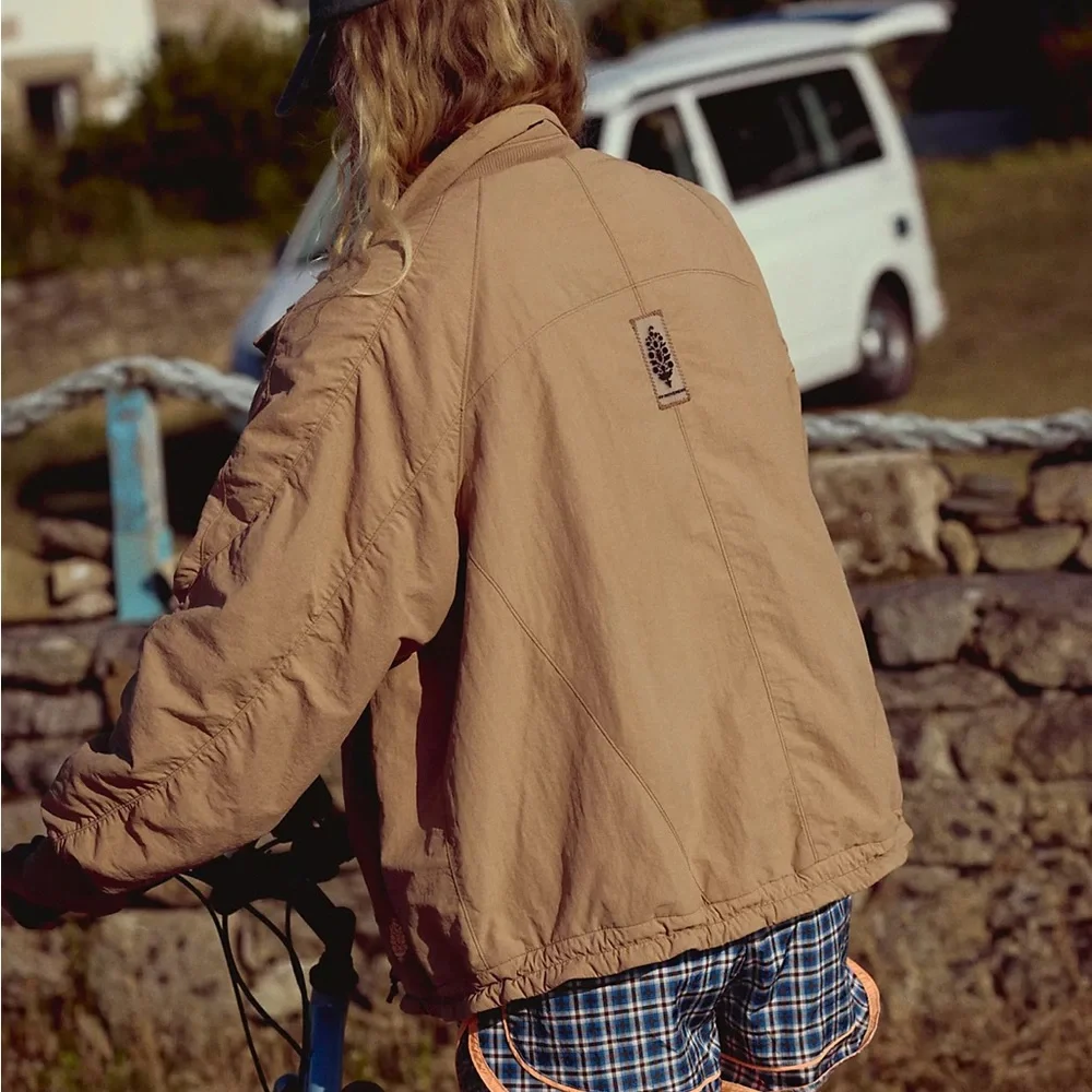 Free People FP Movement Field Tripper Jacket XS New Camel Combo - Picture 3 of 5